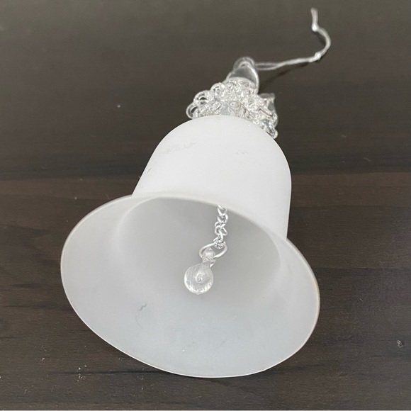 Vintage Spun Glass Angel Bell Christmas Tree Ornament - Picture 8 of 11